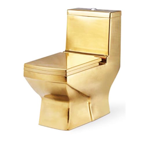 Golden toilet engros